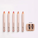 Lot de 5 Crayons lèvres, joues et paupières | taille-crayon Biosourcé OFFERT